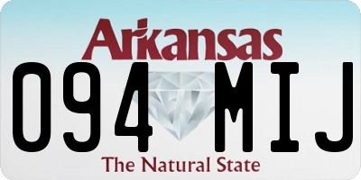 AR license plate 094MIJ