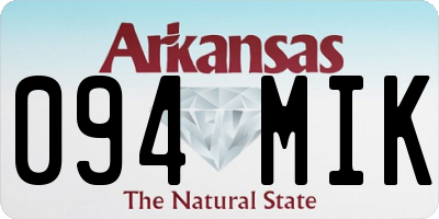 AR license plate 094MIK