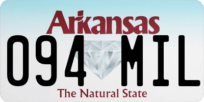 AR license plate 094MIL