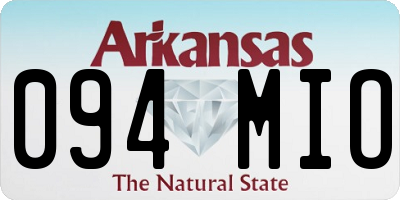 AR license plate 094MIO