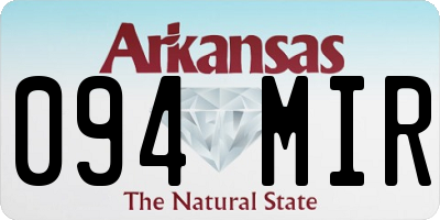 AR license plate 094MIR