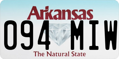 AR license plate 094MIW