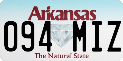 AR license plate 094MIZ