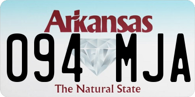 AR license plate 094MJA
