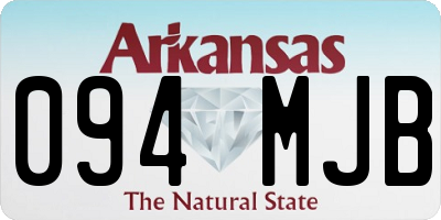 AR license plate 094MJB