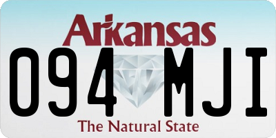 AR license plate 094MJI