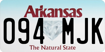 AR license plate 094MJK