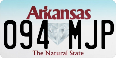 AR license plate 094MJP