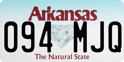 AR license plate 094MJQ