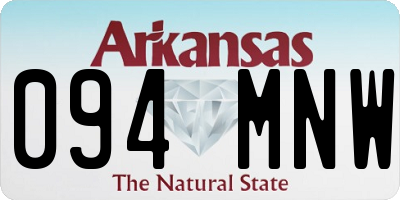 AR license plate 094MNW