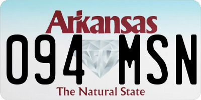 AR license plate 094MSN