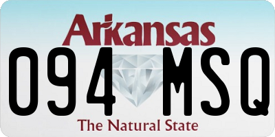 AR license plate 094MSQ