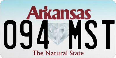 AR license plate 094MST