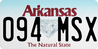 AR license plate 094MSX