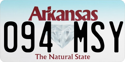AR license plate 094MSY