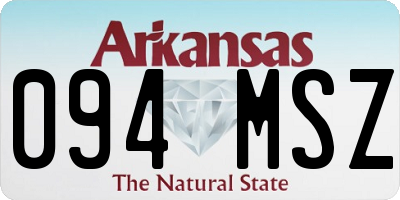 AR license plate 094MSZ