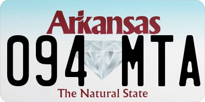 AR license plate 094MTA