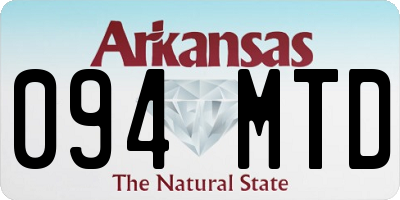 AR license plate 094MTD