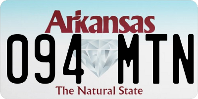 AR license plate 094MTN