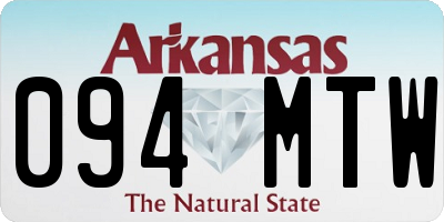 AR license plate 094MTW