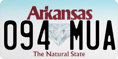 AR license plate 094MUA