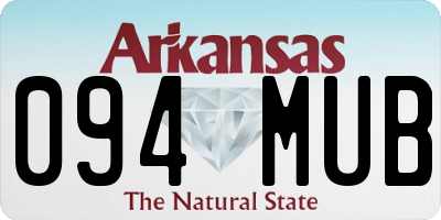AR license plate 094MUB