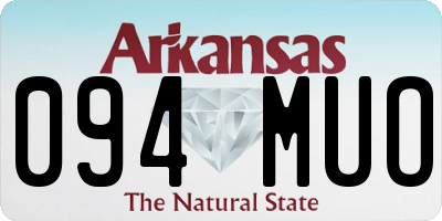 AR license plate 094MUO