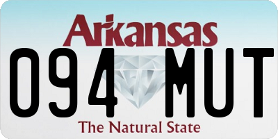 AR license plate 094MUT