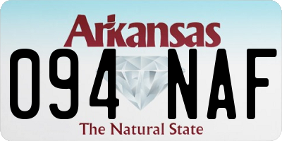 AR license plate 094NAF
