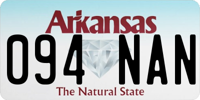 AR license plate 094NAN