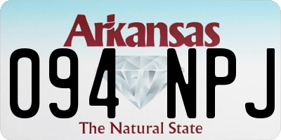 AR license plate 094NPJ
