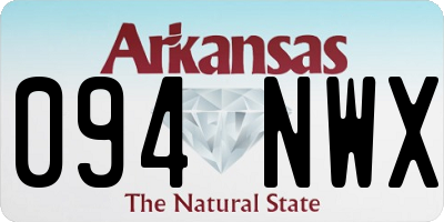 AR license plate 094NWX