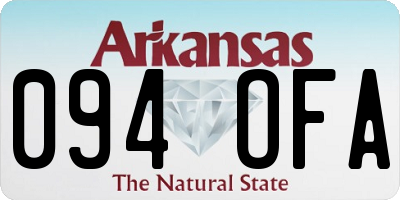 AR license plate 094OFA