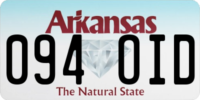 AR license plate 094OID