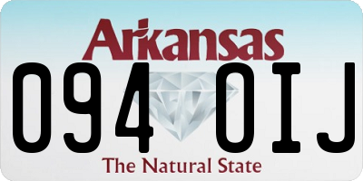 AR license plate 094OIJ