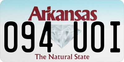 AR license plate 094UOI