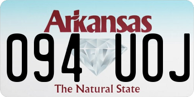 AR license plate 094UOJ