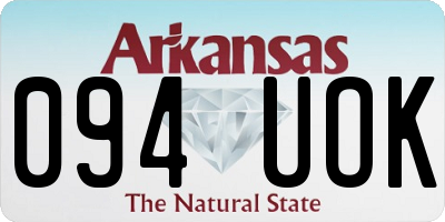 AR license plate 094UOK