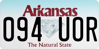 AR license plate 094UOR