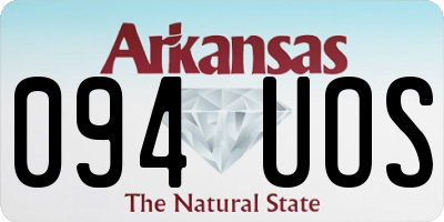 AR license plate 094UOS