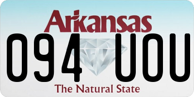 AR license plate 094UOU