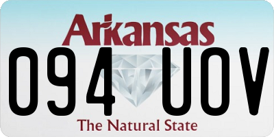 AR license plate 094UOV