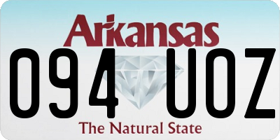 AR license plate 094UOZ