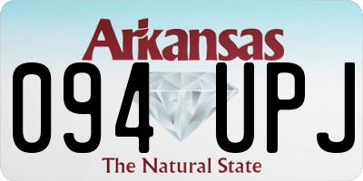 AR license plate 094UPJ