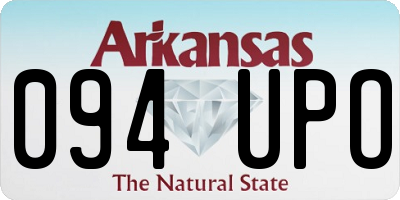 AR license plate 094UPO