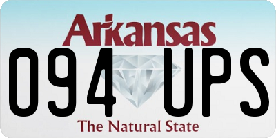 AR license plate 094UPS