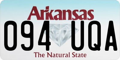 AR license plate 094UQA