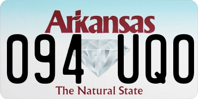 AR license plate 094UQO