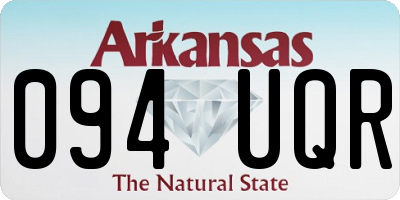 AR license plate 094UQR