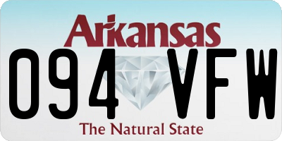 AR license plate 094VFW